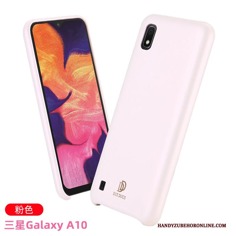 Samsung Galaxy A10 Hoesje Leer Bescherming Mobiele Telefoon Roze Ster Anti-fall Bedrijf