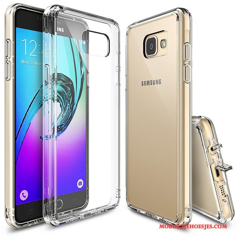 Samsung Galaxy A3 2017 Ster Anti-fall Hoes Hoesje Telefoon Siliconen Wit Bescherming