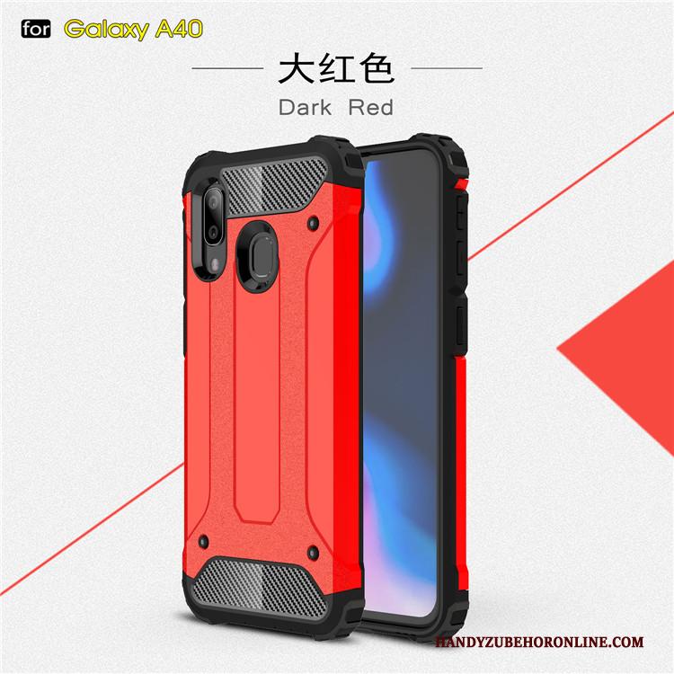 Samsung Galaxy A40 Bescherming Hoes Anti-fall Hard Zacht Hoesje Siliconen