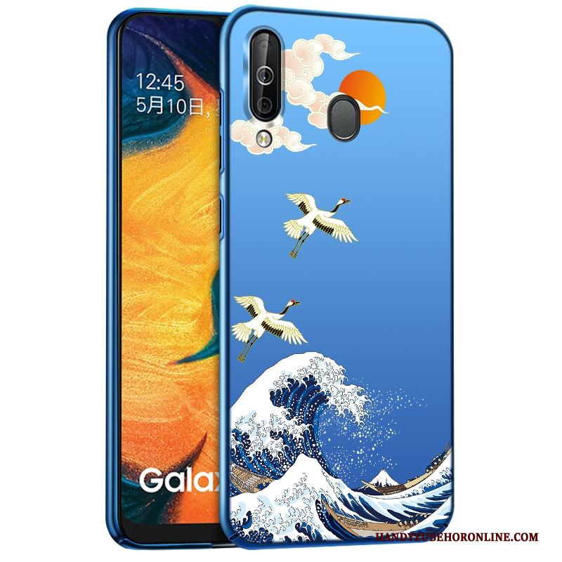 Samsung Galaxy A40s Anti-fall Hoes Hard Blauw Ster Hoesje Telefoon Persoonlijk