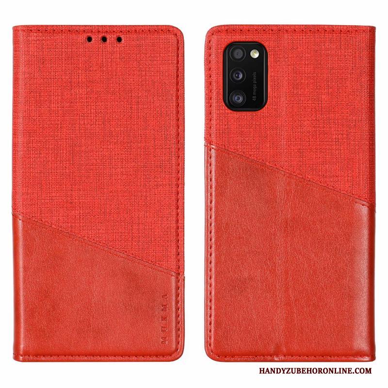 Samsung Galaxy A41 Bescherming Hoes Ster All Inclusive Rood Anti-fall Hoesje Telefoon