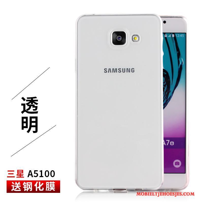 Samsung Galaxy A5 2016 Doorzichtig Wit Ster Hoesje Telefoon Bescherming Dun