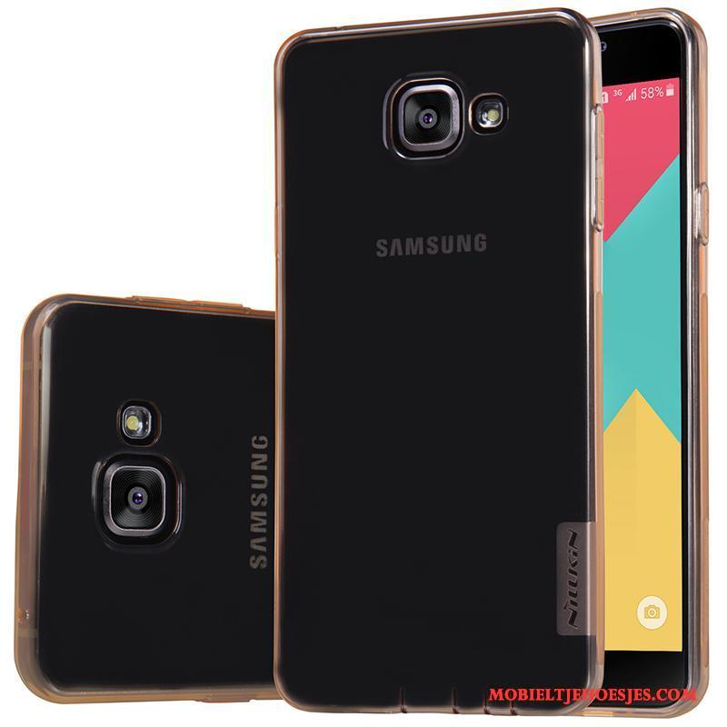Samsung Galaxy A5 2016 Dun Goud Ster Bescherming Doorzichtig Zacht Hoesje
