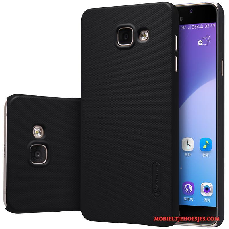 Samsung Galaxy A5 2016 Hoesje Hard Schrobben Zwart Goud Telefoon Bescherming