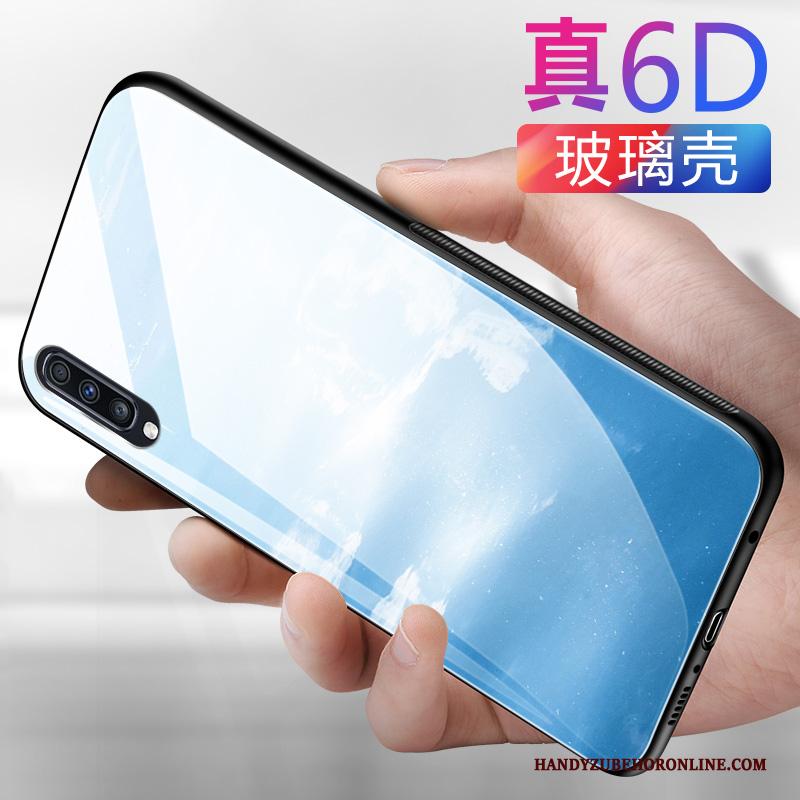 Samsung Galaxy A50 Effen Kleur Hoes Bescherming Hoesje Persoonlijk Ster Antislip