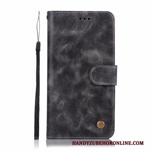 Samsung Galaxy A50 Hoes Bedrijf Vintage Portemonnee Hanger Hoesje Telefoon Folio