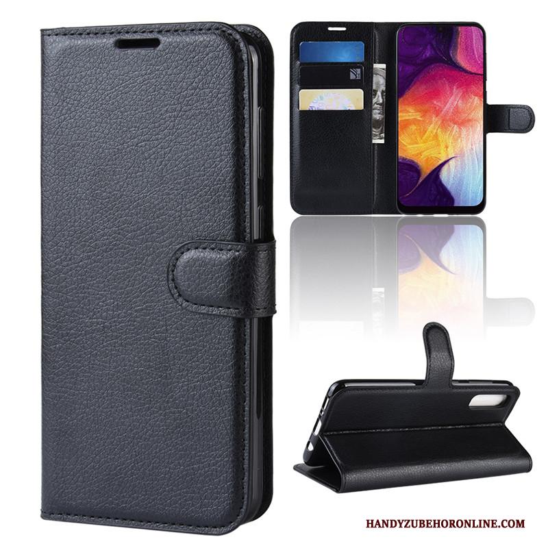 Samsung Galaxy A50 Leren Etui Portemonnee Bescherming Anti-fall Folio Ster Hoesje Telefoon