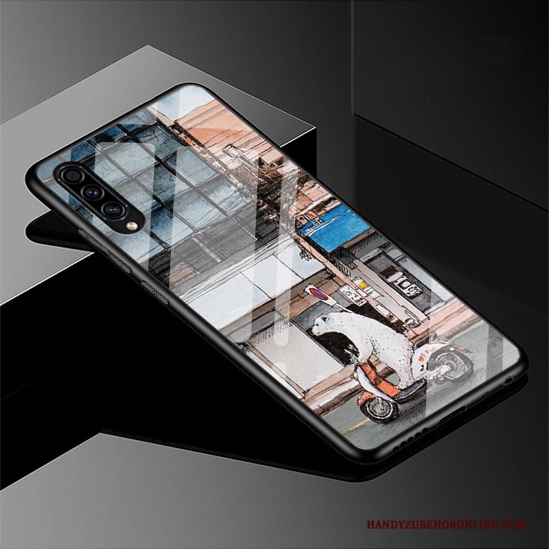 Samsung Galaxy A50s Hoesje Glas Bescherming Siliconen Vers All Inclusive Zwart Mooie