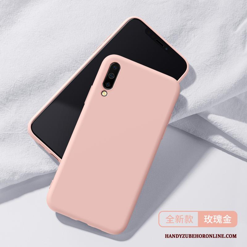 Samsung Galaxy A50s Hoesje Siliconen Eenvoudige Scheppend Jeugd Roze Persoonlijk All Inclusive