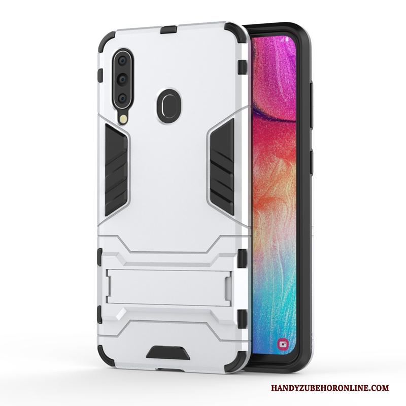 Samsung Galaxy A60 Hoesje All Inclusive Bescherming Koel Wit Anti-fall Ster Siliconen