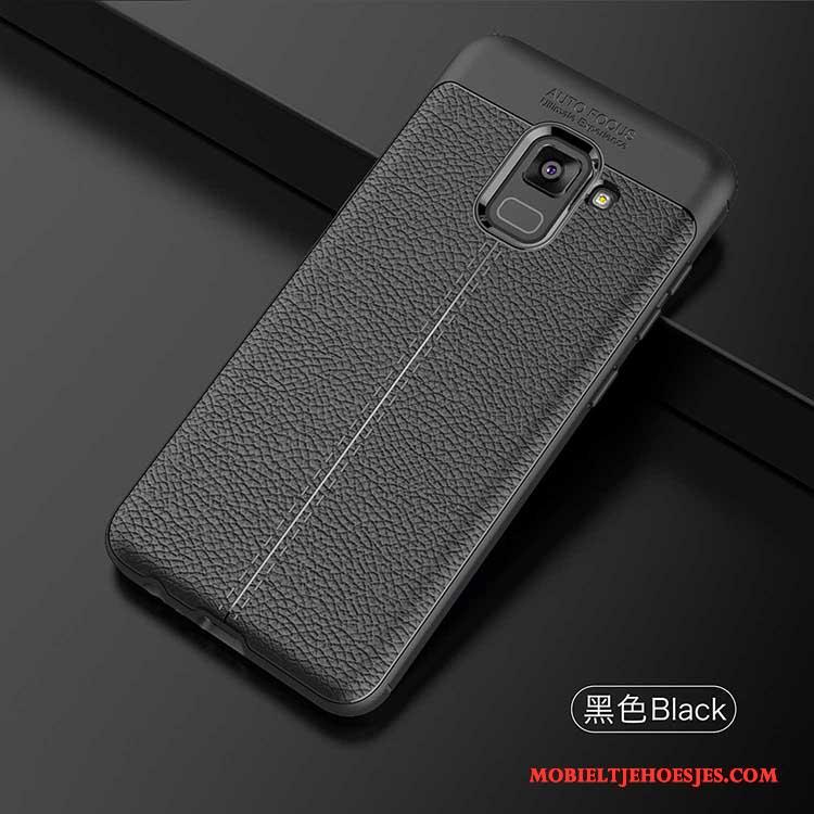 Samsung Galaxy A7 2015 Bescherming Siliconen Schrobben Nieuw Persoonlijk Zwart Hoesje Telefoon