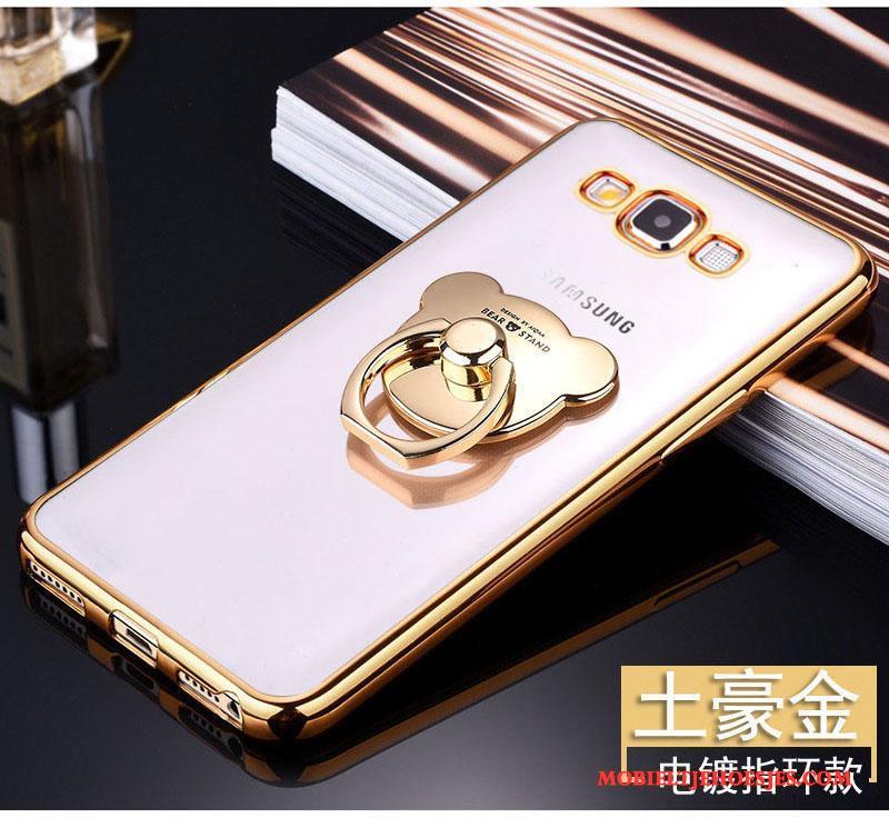 Samsung Galaxy A7 2015 Ster Anti-fall Hoesje Telefoon Zacht Siliconen Goud Bescherming