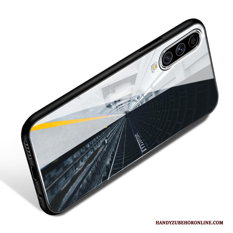 Samsung Galaxy A70s Zwart Hoes Trend Glas Hoesje Telefoon All Inclusive