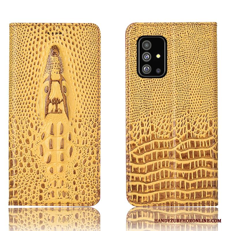 Samsung Galaxy A71 Hoes Hoesje Telefoon Bescherming Anti-fall Krokodil Ster Folio