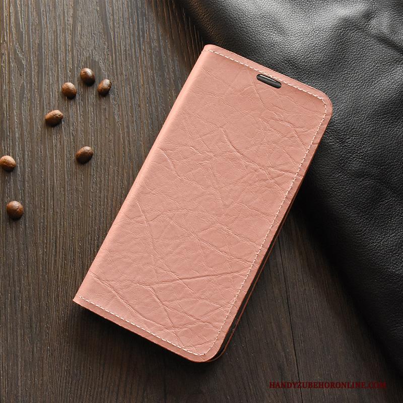 Samsung Galaxy A71 Leer Folio Hoesje Telefoon Gemeenschappelijk Roze Bescherming Ster