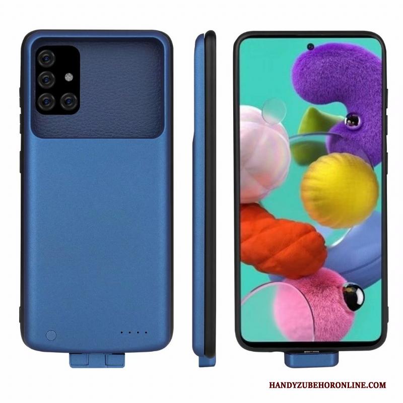 Samsung Galaxy A71 Ster Blauw Hoesje Telefoon