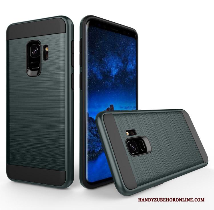 Samsung Galaxy A8 2018 Hard Hoesje Telefoon Mobiele Telefoon Groen Anti-fall Bedrijf All Inclusive