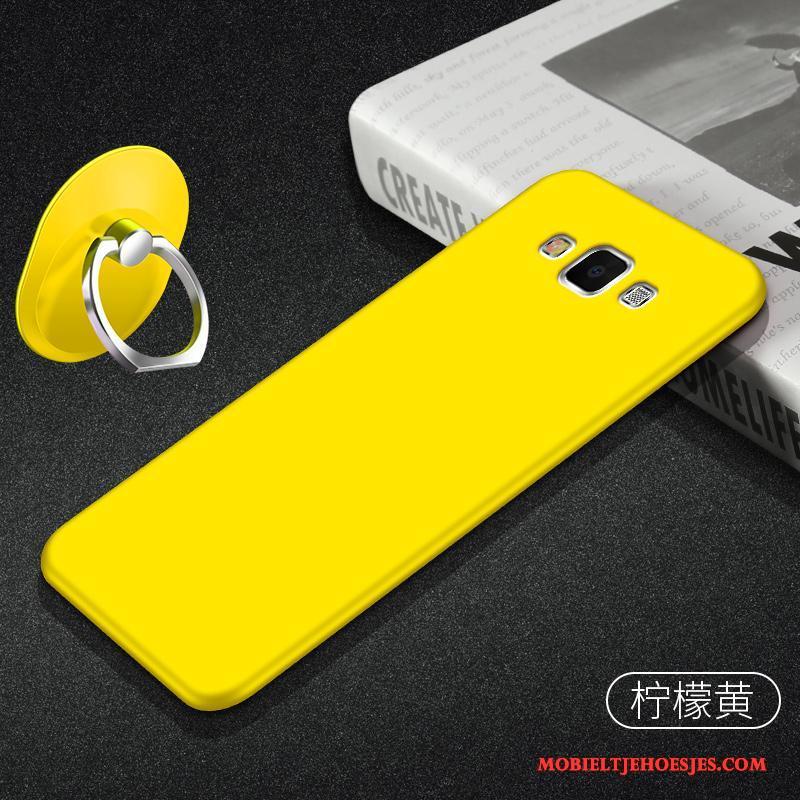 Samsung Galaxy A8 Hoesje Mobiele Telefoon Ondersteuning Geel Hoes Dun Bescherming Anti-fall