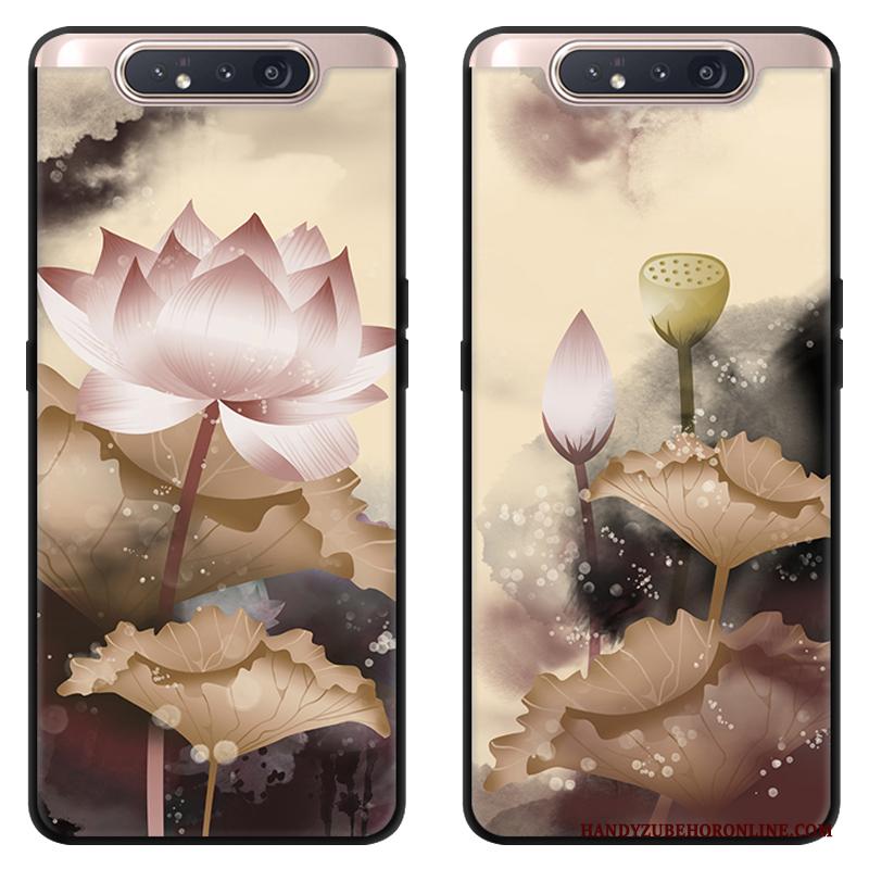 Samsung Galaxy A80 Trend Landschap Khaki Hoesje Telefoon All Inclusive Anti-fall Ster