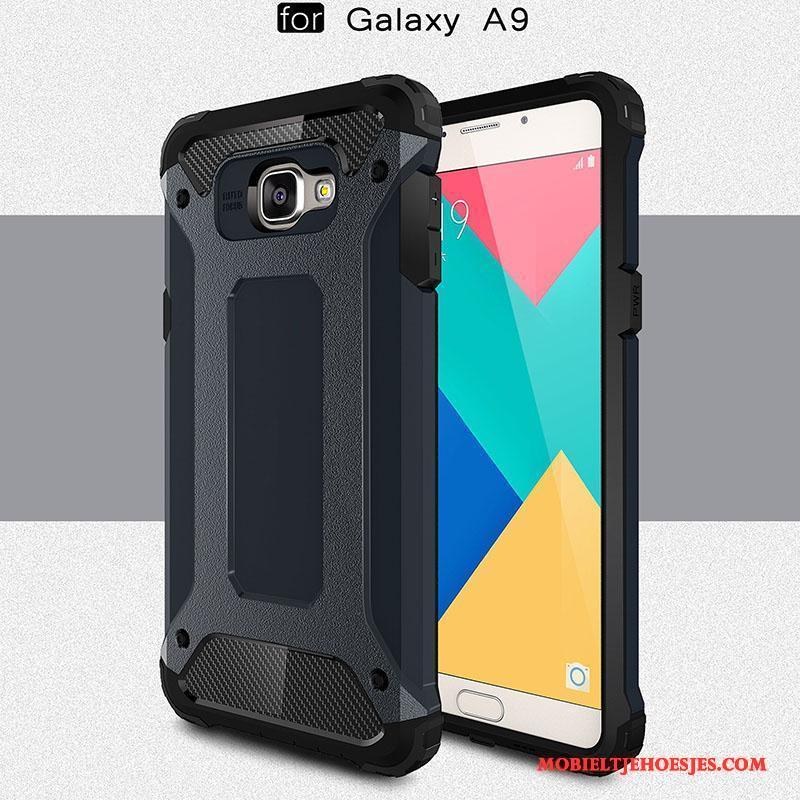 Samsung Galaxy A9 Hoes Bescherming Siliconen All Inclusive Mesh Hoge Hoesje Telefoon