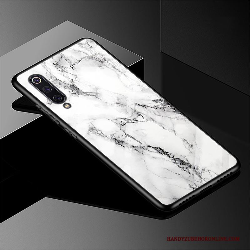 Samsung Galaxy A90 5g Hoesje Glas Pas Wit Scheppend Hoes Bescherming Anti-fall