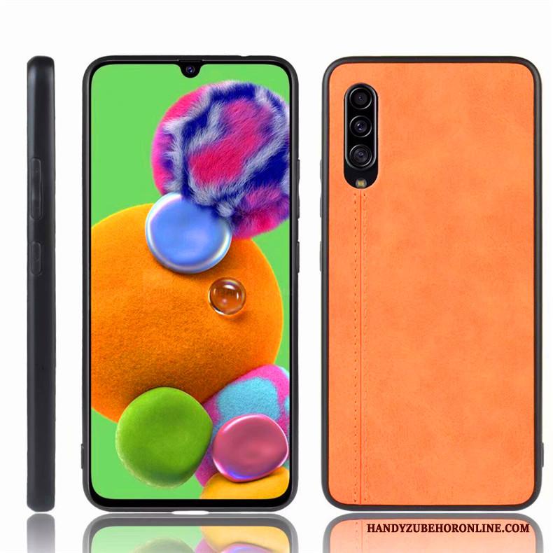 Samsung Galaxy A90 5g Hoesje Telefoon Bescherming Eenvoudige Anti-fall Geel Ster Scheppend