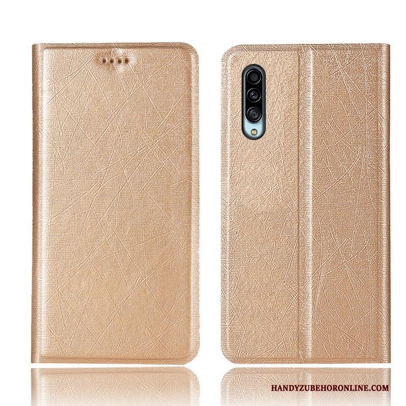 Samsung Galaxy A90 5g Ster Folio Hoes Goud Zijde Anti-fall Hoesje Telefoon