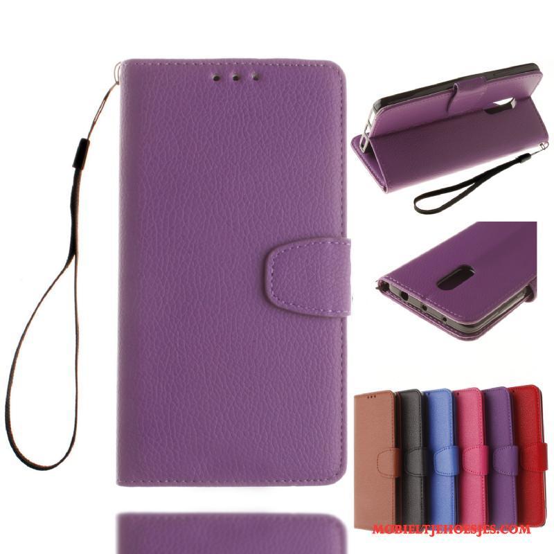 Samsung Galaxy J3 2016 Ster Bescherming Hoesje Telefoon Purper Folio