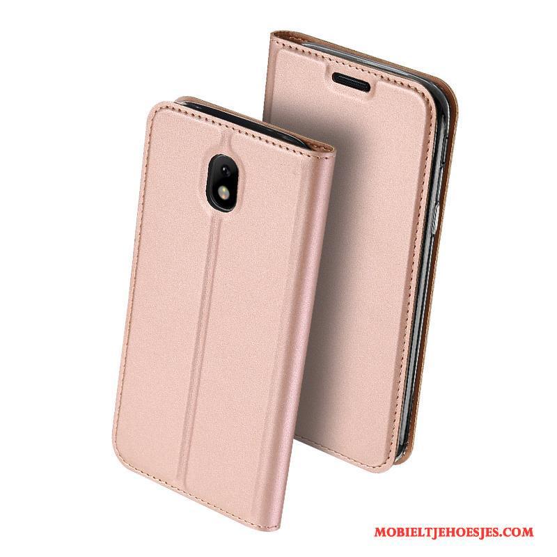 Samsung Galaxy J5 2017 Leren Etui Hoes Bedrijf Anti-fall Mobiele Telefoon Hoesje Telefoon Lichte En Dun