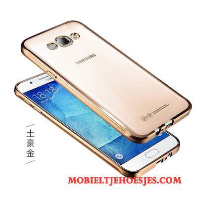 Samsung Galaxy J7 2016 Doorzichtig Ster Hoes Hoesje Telefoon Plating Bescherming Dun