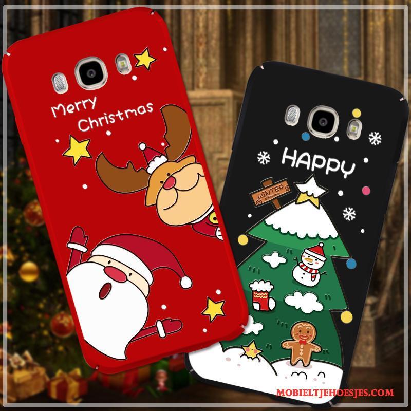 Samsung Galaxy J7 2016 Hoes Mooie Hoesje Rood Telefoon All Inclusive Kerstmis