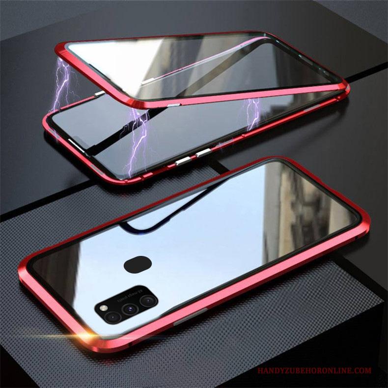 Samsung Galaxy M30s Glas Doorzichtig Omkeerbaar Nieuw Hoesje Telefoon Ster