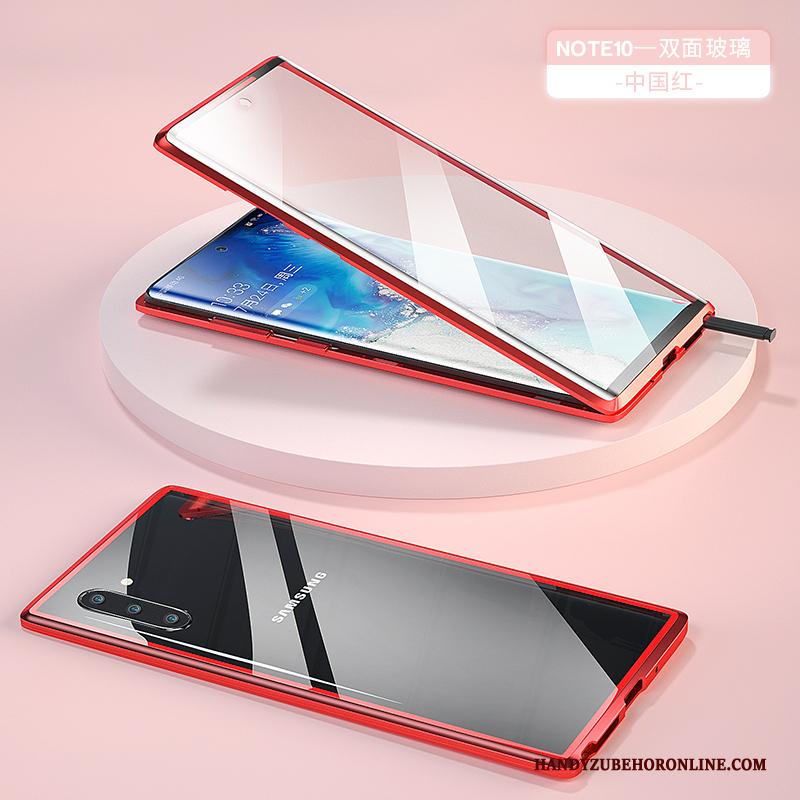 Samsung Galaxy Note 10 Hoesje Rood Bescherming Omkeerbaar Hoes All Inclusive Dun Ster