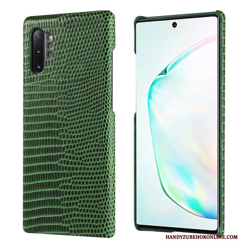 Samsung Galaxy Note 10+ Hoesje Telefoon Groen Ster