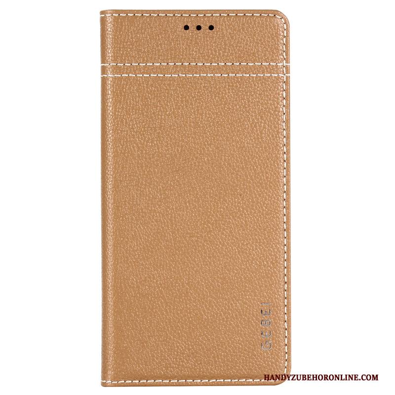 Samsung Galaxy Note 10 Hoesje Telefoon Khaki Ster Folio Leren Etui