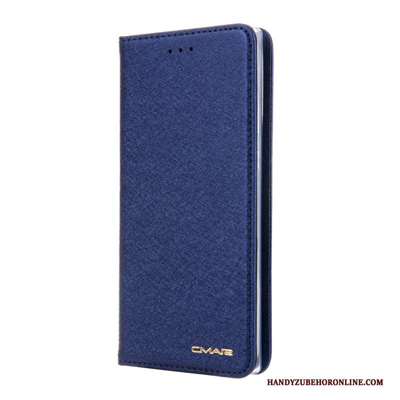 Samsung Galaxy Note 10+ Leren Etui Hoesje Telefoon Kaart Ster Blauw Folio