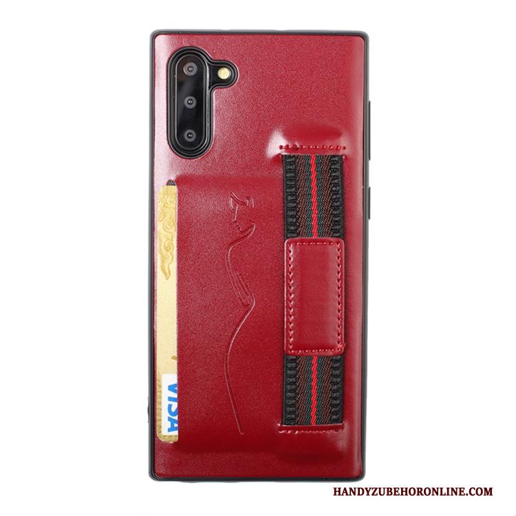 Samsung Galaxy Note 10 Rood Kaart Hoes Zacht Ster Hoesje Telefoon