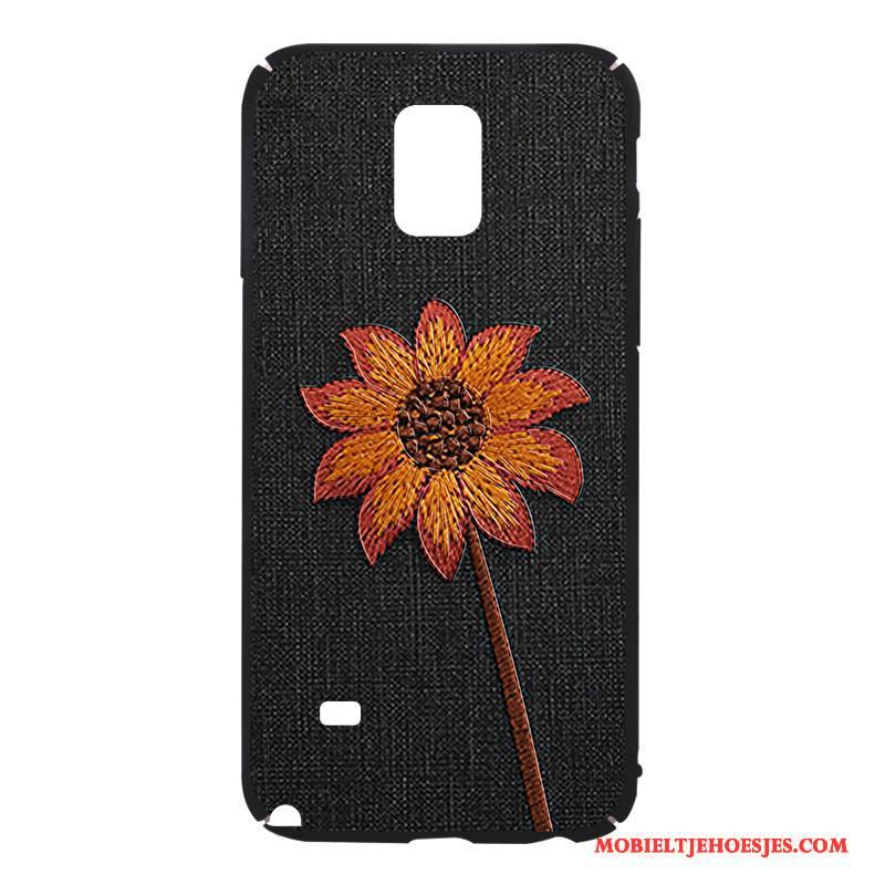 Samsung Galaxy Note 4 Bescherming All Inclusive Hoesje Zwart Hard Schrobben Anti-fall