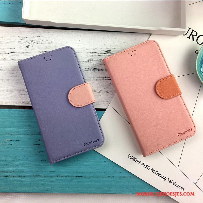 Samsung Galaxy Note 4 Hoes Blauw Folio Mobiele Telefoon Zacht Hoesje Bescherming