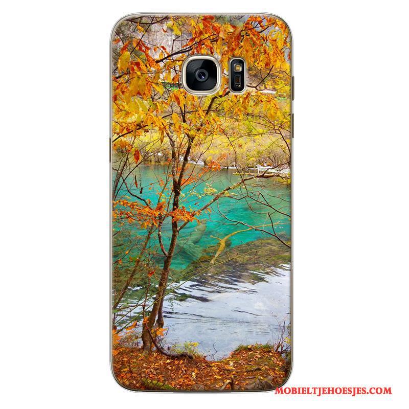 Samsung Galaxy Note 5 Hoesje All Inclusive Landschap Ster Zacht Eenvoudige Scheppend