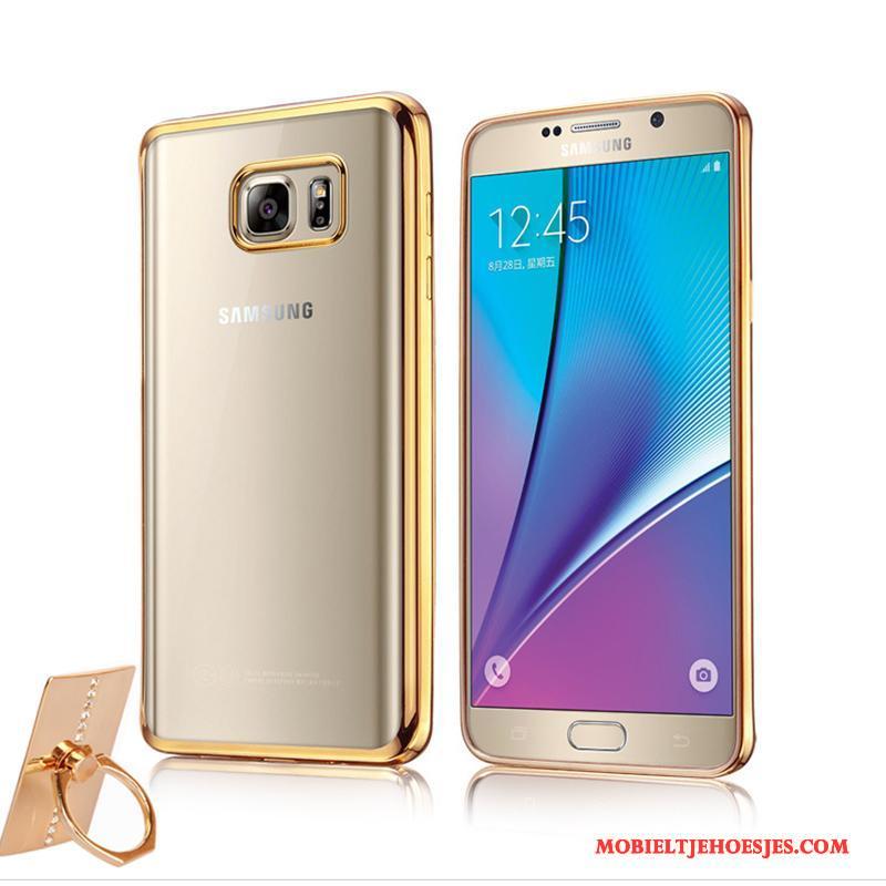 Samsung Galaxy Note 5 Hoesje Hoes Mobiele Telefoon Zacht Goud Bescherming Doorzichtig Nieuw