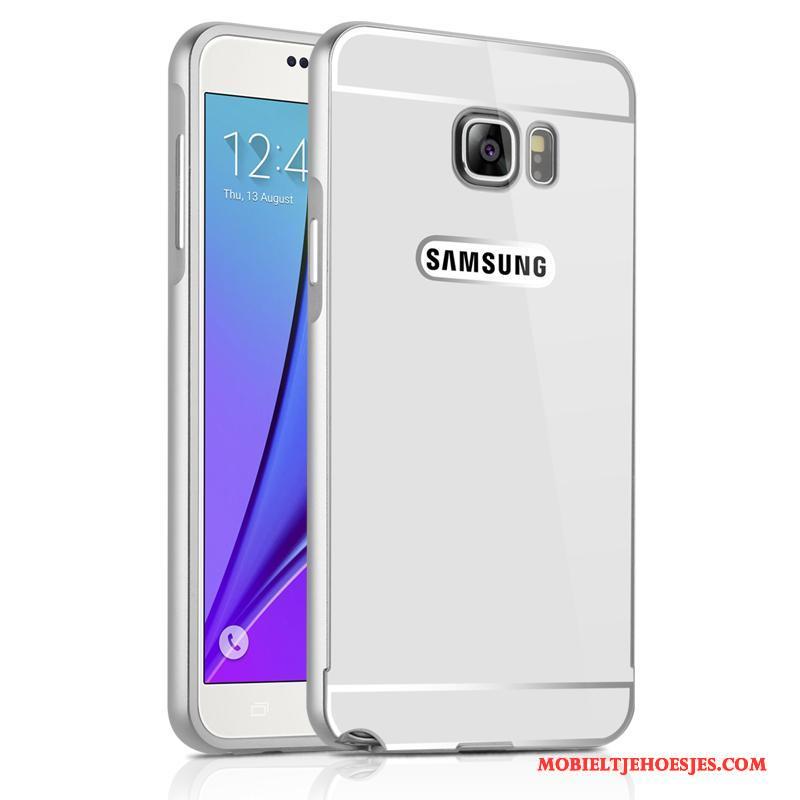 Samsung Galaxy Note 5 Omlijsting Mobiele Telefoon Anti-fall Hoesje Ster Zilver Bescherming