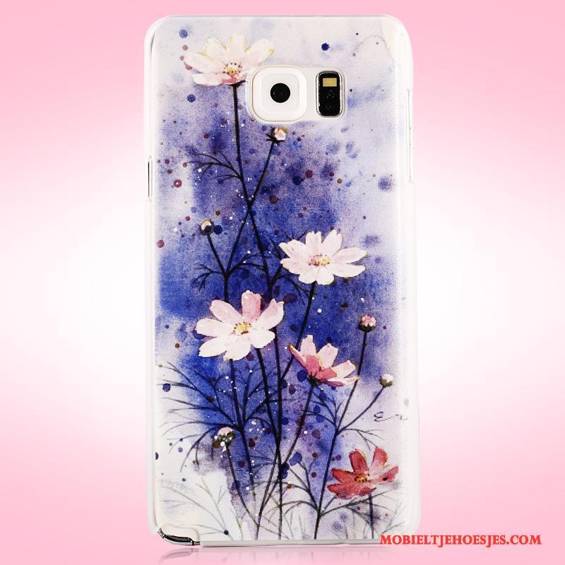 Samsung Galaxy Note 5 Purper Bescherming Geschilderd Hard Hoes Hoesje Ster