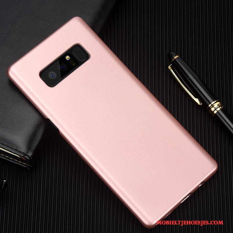 Samsung Galaxy Note 8 All Inclusive Anti-fall Rose Goud Dun Hoesje Telefoon Hard Ster
