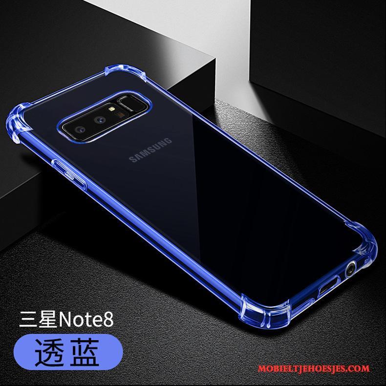 Samsung Galaxy Note 8 Anti-fall Siliconen Hoesje Telefoon Doorzichtig Dun Ster Zacht