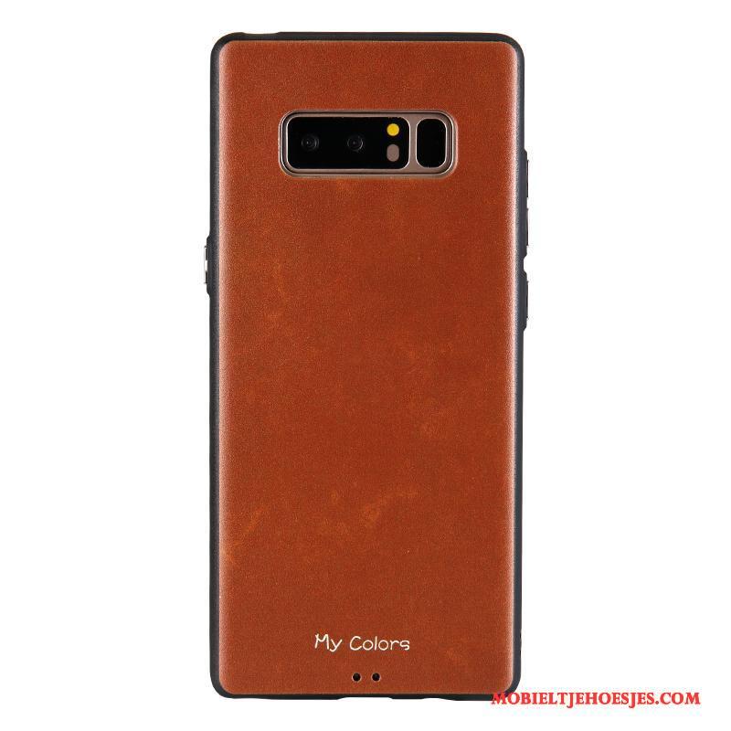 Samsung Galaxy Note 8 Hoesje Effen Kleur Ster Hoes All Inclusive Zacht Schrobben Bescherming