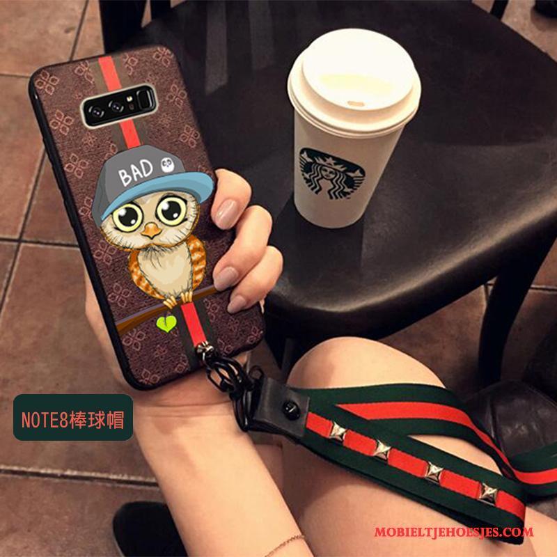 Samsung Galaxy Note 8 Hoesje Hanger Bescherming Siliconen Persoonlijk Ster Hoes Trend