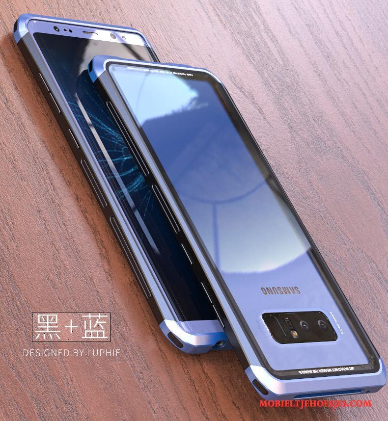 Samsung Galaxy Note 8 Hoesje Telefoon Bescherming All Inclusive Persoonlijk Blauw Omlijsting Anti-fall