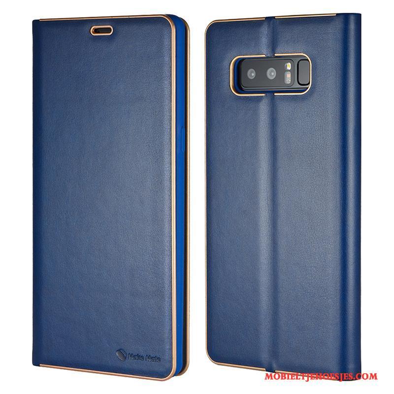 Samsung Galaxy Note 8 Hoesje Telefoon Bescherming Folio Ster Super Mobiele Telefoon Leren Etui