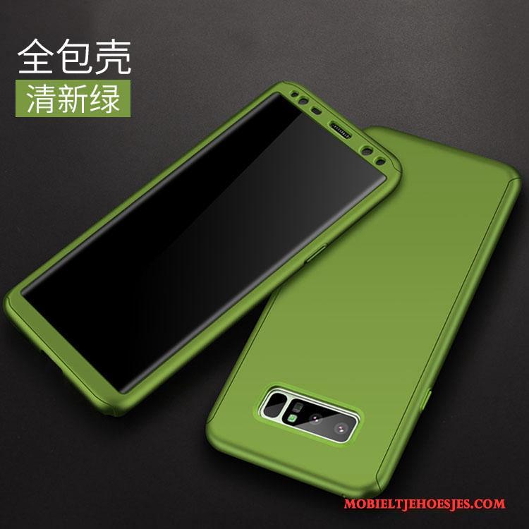 Samsung Galaxy Note 8 Schrobben Scheppend Groen Trend Hoesje Telefoon Hard Persoonlijk